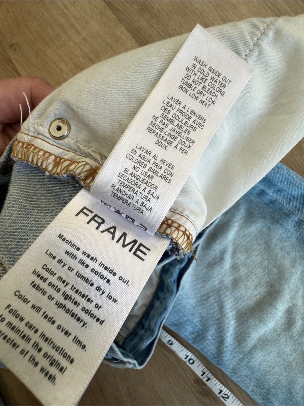Frame Le Hollywood Crop Released Hem Jeans sz 27 - Picture 8 of 13